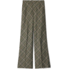 Burberry Check Wool Tailored Trousers - Tajice - 