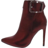 Burgundy Ankle Boots - Buty wysokie - 