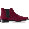 Burgundy Chelsea Boots - Boots - 