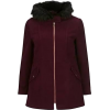 Burgundy Duffle Coat - Jacket - coats - 