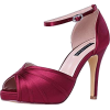 Burgundy Evening Heels - Classic shoes & Pumps - 
