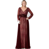 Burgundy evening gown plus size - Personas - 