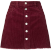 Burgundy skirt - スカート - 