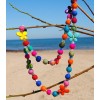 Butterflies and Wool Beads Necklace - Minhas fotos - $25.00  ~ 21.47€