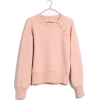 Button-Detail Sweatshirt - Long sleeves shirts - $59.50 