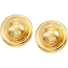 Button Earrings - Uhani - 