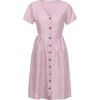 Button Pocket Midi dress - sukienki - 