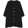 Buttonted V-Neck Dress - Haljine - 