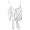 Button tie short camisole - Vests - $19.99  ~ £15.19