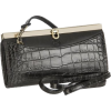 Buxton Croco Framed Clutch BLACK - バッグ クラッチバッグ - $18.00  ~ ¥2,026