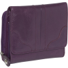 Buxton Mary Jane Zip French Purse Plum Feather - Carteiras - $38.00  ~ 32.64€