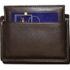 Buxton Original Men's Emblem ID Three-Fold Leather Goods Brown - Wallets - $26.95  ~ £20.48