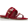 CAMBIORAFLAT $875 Red Patent Leather and - フラットシューズ - 