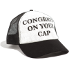 CAP WITH TEXT - 棒球帽 - 