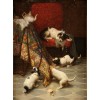 CARL REICHERT dog painting pre1918 - Animals - 