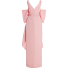 CAROLINA HERRERA Back Bow V-Neck Silk Go - Dresses - 