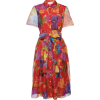 CAROLINA HERRERA Floral silk midi dress - Dresses - $3,726.00 