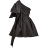 CAROLINA HERRERA black silk mini dress - Obleke - 