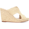 CARRIE FORBES Raffia wedge sandals - Sandały - 