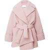 CARVEN pink belted coat - 外套 - 