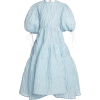 CECILIE BAHSEN blue puffed sleeve dress - Obleke - 