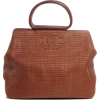 CHANEL Woven Straw Raffia Wooden Handle - Hand bag - 