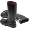 CHANEL black caoutchouc boots - Buty wysokie - 