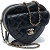 CHANEL black heart shaped bag - Hand bag - 