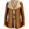 CHANEL brown shearling suede winter coat - Jacken und Mäntel - 