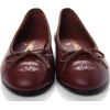 CHANEL burgundy ballerina shoes - Balerinke - 