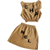 CHANEL neutral suit / skirt & top - Sakoi - 