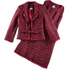 CHANEL red wool dress & jacket - ジャケット - 