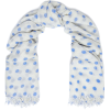 CHAN LUU Frayed polka-dot cashmere and s - Sciarpe - 