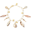 CHAN LUU Gold-plated, shell and pearl br - Bransoletka - 