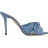 CHARLOTTE OLYMPIA Lola knotted denim mul - Zapatos clásicos - 