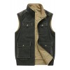 CHARTOU Men's Practical Cotton Reversible Photography Fish Outdoor Vest Jacket - Outerwear - $42.99 