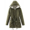 CHARTOU Women's Lovely Thicken Zip-Fly Hooded Lambswool Fleece Lined Long Jacket Coat Outwear - Outerwear - $32.99 
