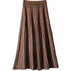 CHARTOU Women's Winter Reversible Stretchy Waist Knitted A Line Pleated Midi Skirt - スカート - $37.99  ~ ¥4,276