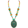 CHIPPED STONE STATEMENT NECKLACE - Necklaces - $16.00  ~ £12.16