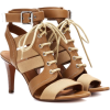 CHLOÉ Leather and canvas sandals - Sandale - $880.00  ~ 5.590,26kn