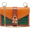 CHLOÉ  Aby lizard-embossed leather shoul - Bolsas pequenas - 