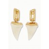 CHLOÉBlake gold-tone and resin earrings - Aretes - £307.14  ~ 347.10€