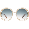 CHLOÉ  Carlina chain-frame oversized rou - Sončna očala - 