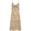 CHLOÉ Floral-printed georgette slip dres - sukienki - 