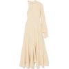 CHLOÉ Frayed one-sleeve satin maxi dress - ワンピース・ドレス - 