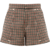 CHLOÉ  High-rise checked wool-blend shor - 短裤 - 