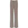 CHLOÉ High-rise wide-leg herringbone pan - Spodnie Capri - 950.00€ 