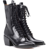 CHLOÉ Lace-up leather boots - Čizme - 