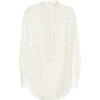 CHLOÉ Logo cotton-blend lace shirt - 长袖衫/女式衬衫 - 
