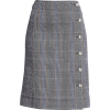 CHLOÉ Plaid Stretch Wool Pencil Skirt, A - Skirts - $500.00 